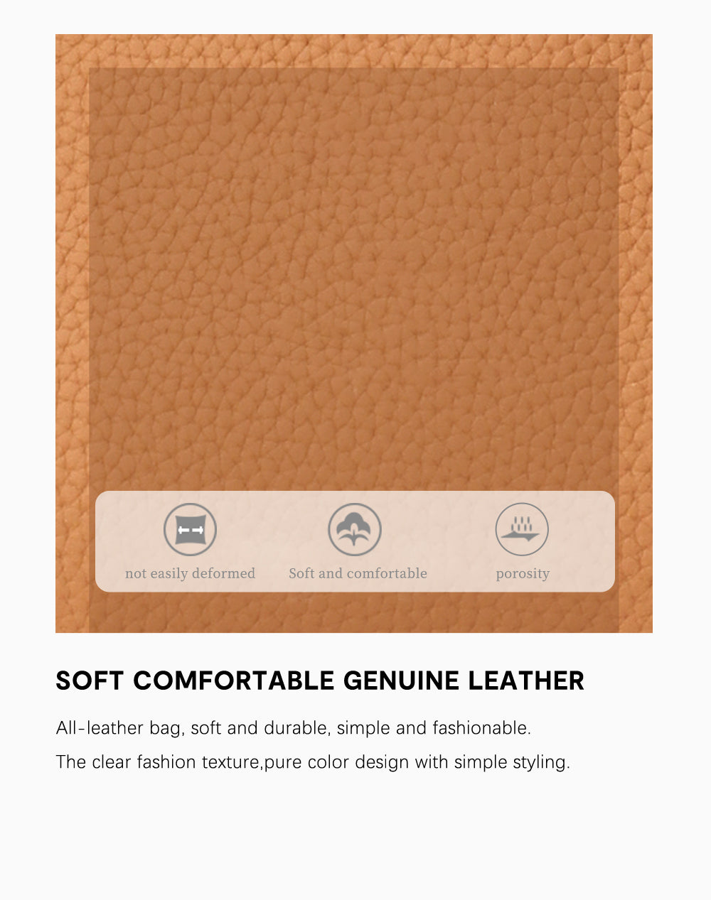 Zency 100% Genuine Leather Fashion Women Crossbody Bag Lady Satchels Shoulder Handbag