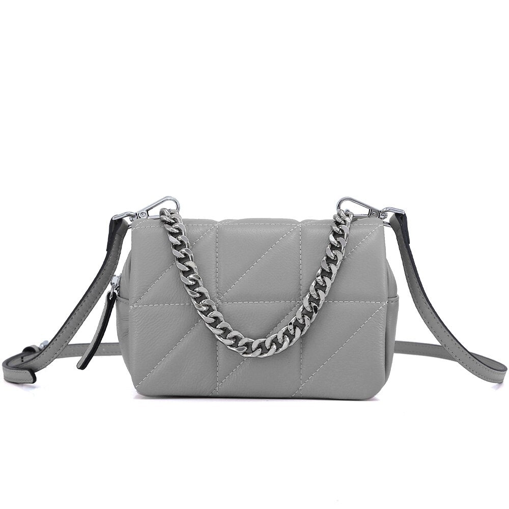 Fashion Women Chain Small Cross-body Bag Soft Leather Shoulder Bag