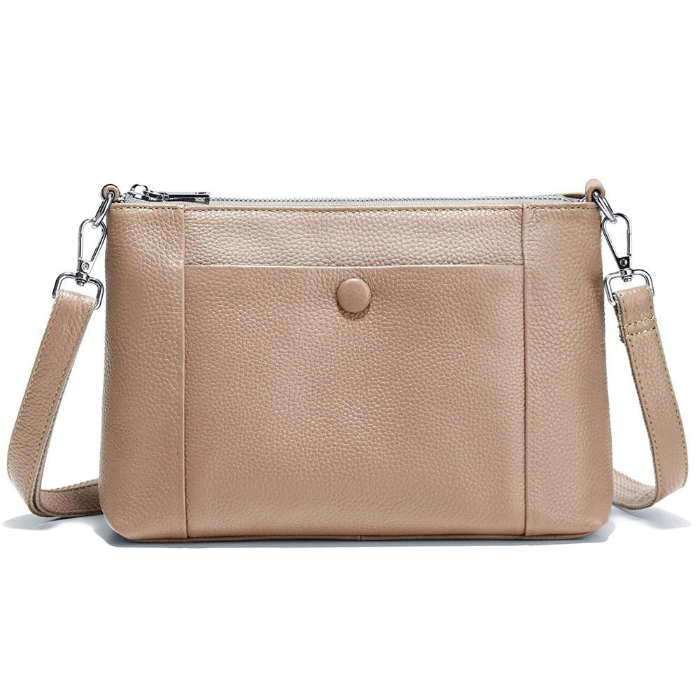 Zency Minimalist Women Purse Spring Shoulder Cross Bag 100% Genuine Leather
