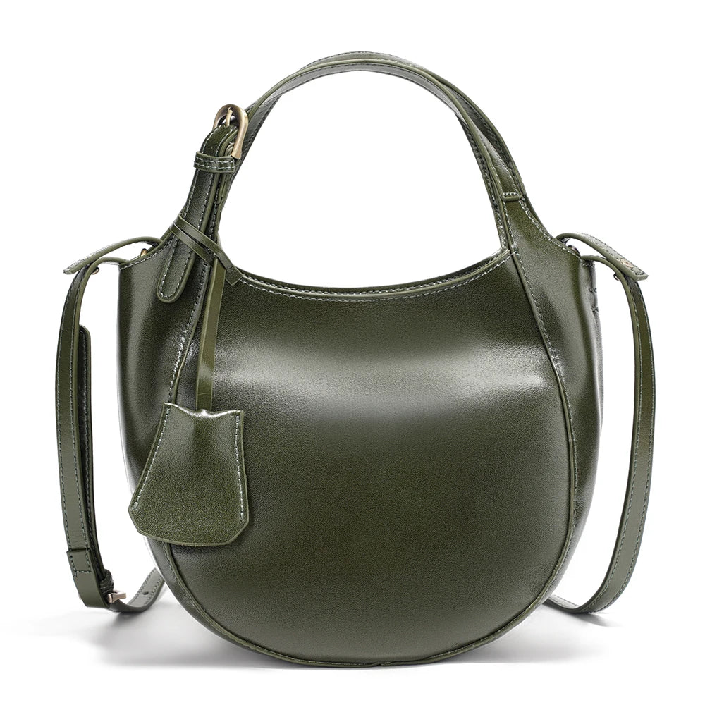 Zency Genuine Leather Shoulder Bags Stylish Crossbody Bags for Women Cowhide 2026