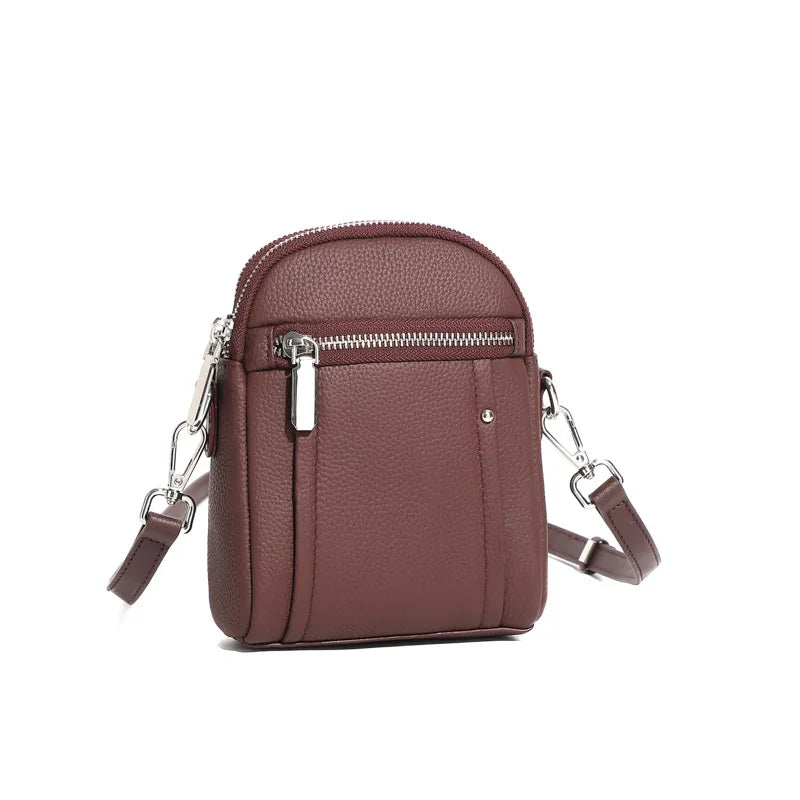Zency Small Women's Shoulder Bag Leather for Phone Lightweight