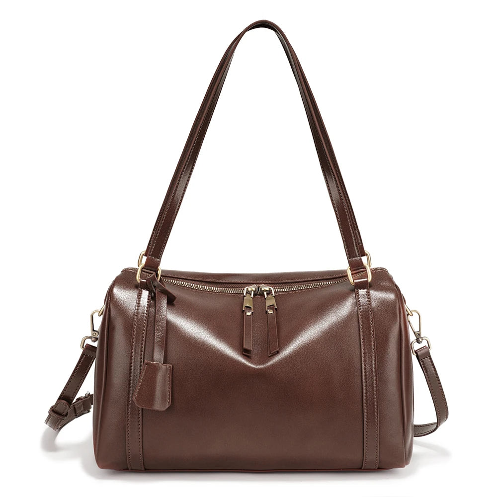 Zency Premium Genuine Leather Designer Handbag Women Shoulder Bag Crossbody