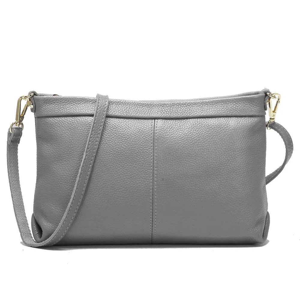 Zency 100% Genuine Leather Fashion Women Day Clutches Bag Classic Black