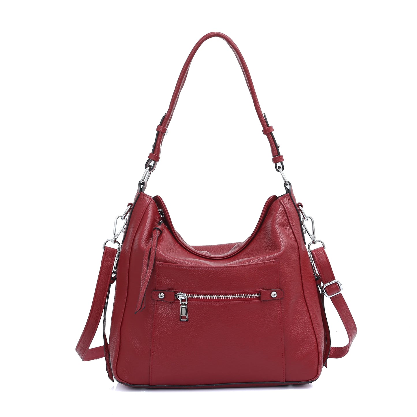 Zency Classic Genuine Leather Shoulder Bags For Women Simple Large Commute Bag
