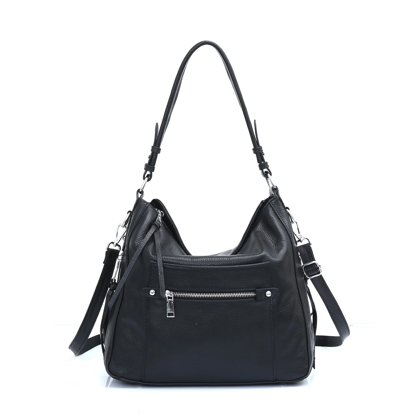 Zency Classic Genuine Leather Shoulder Bags For Women Simple Large Commute Bag