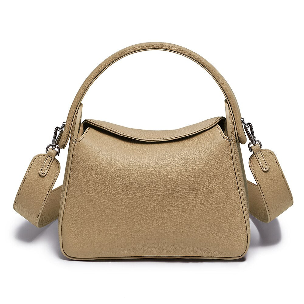 Zency Women's Simple Luxury Brand Pillow Bag Designer Leather Handbag