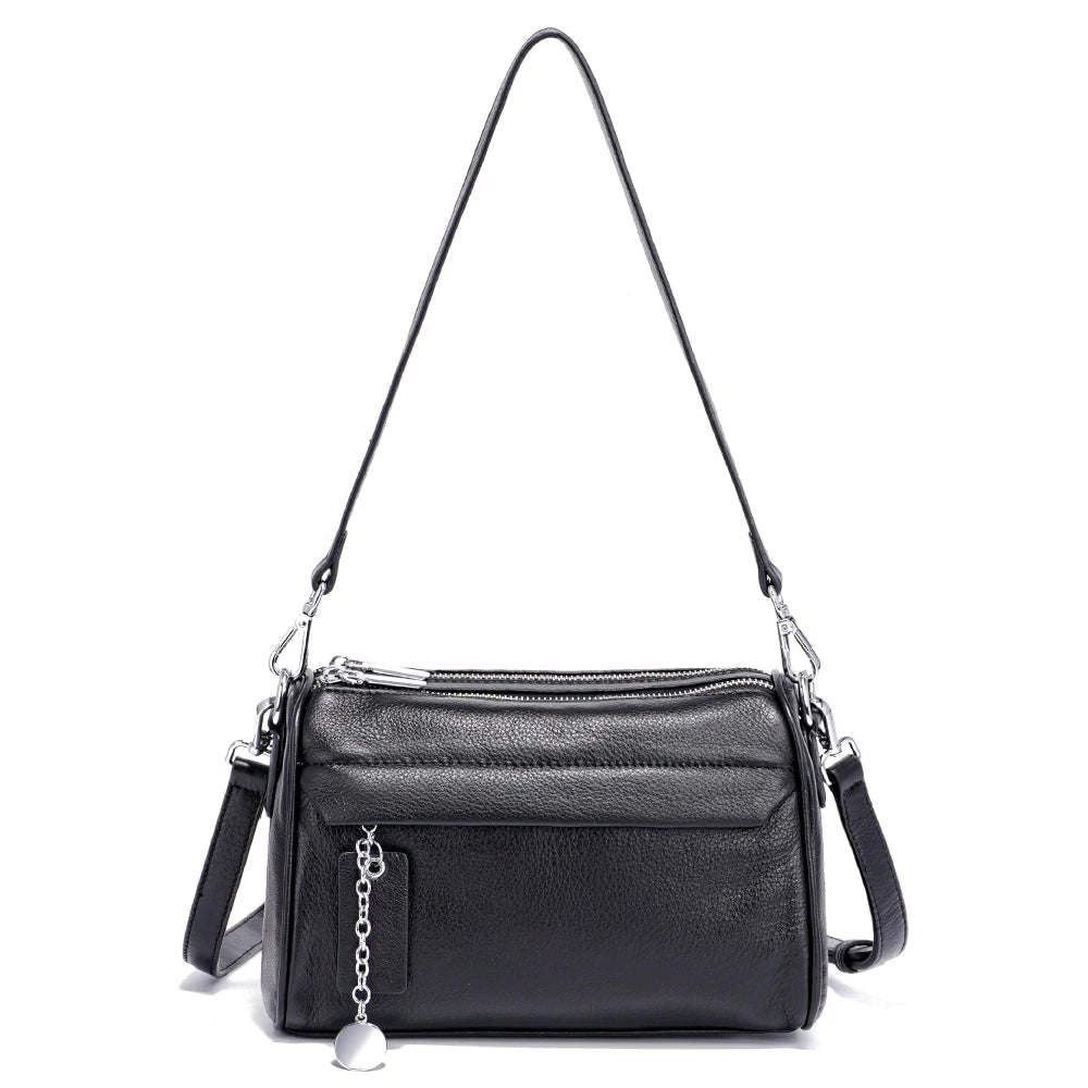 Zency Simple Fashion Chain Handbags Soft Leather Top-handle Bag