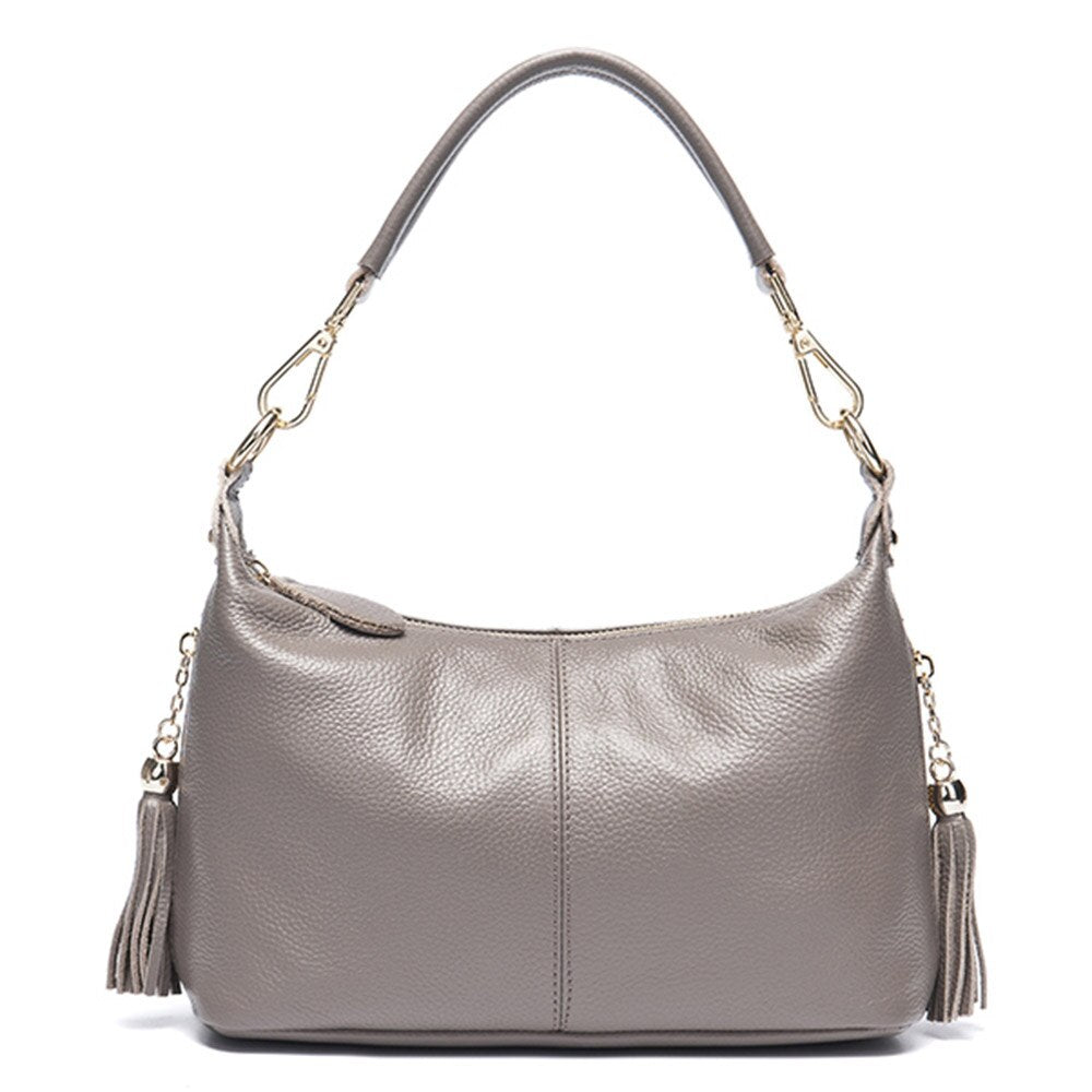 Zency Fashion Female Shoulder Bag 100% Natural Leather Women Handbag With Tassel Lady Messenger Crossbody Purse Small Bags Tote