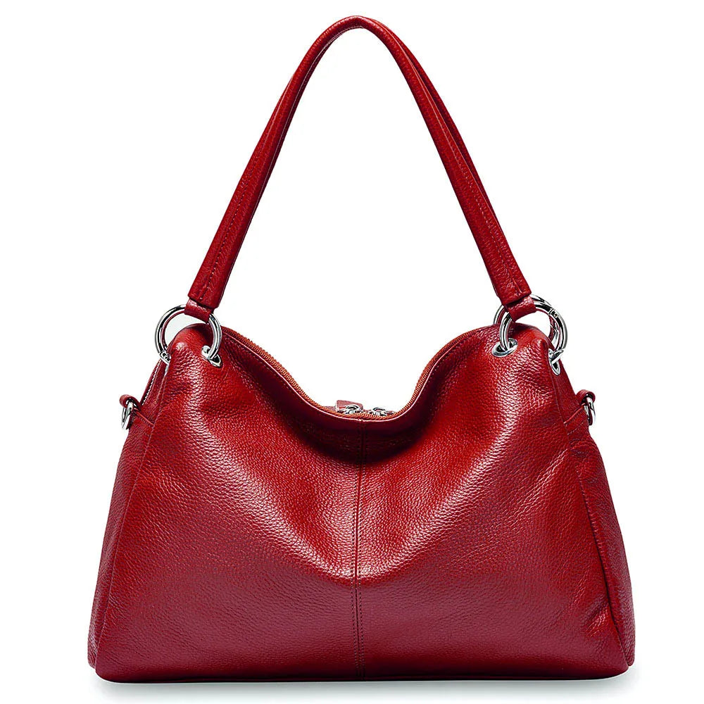 Zency Fashion Hobos 100% Genuine Leather Soft Skin Women Shoulder Bag