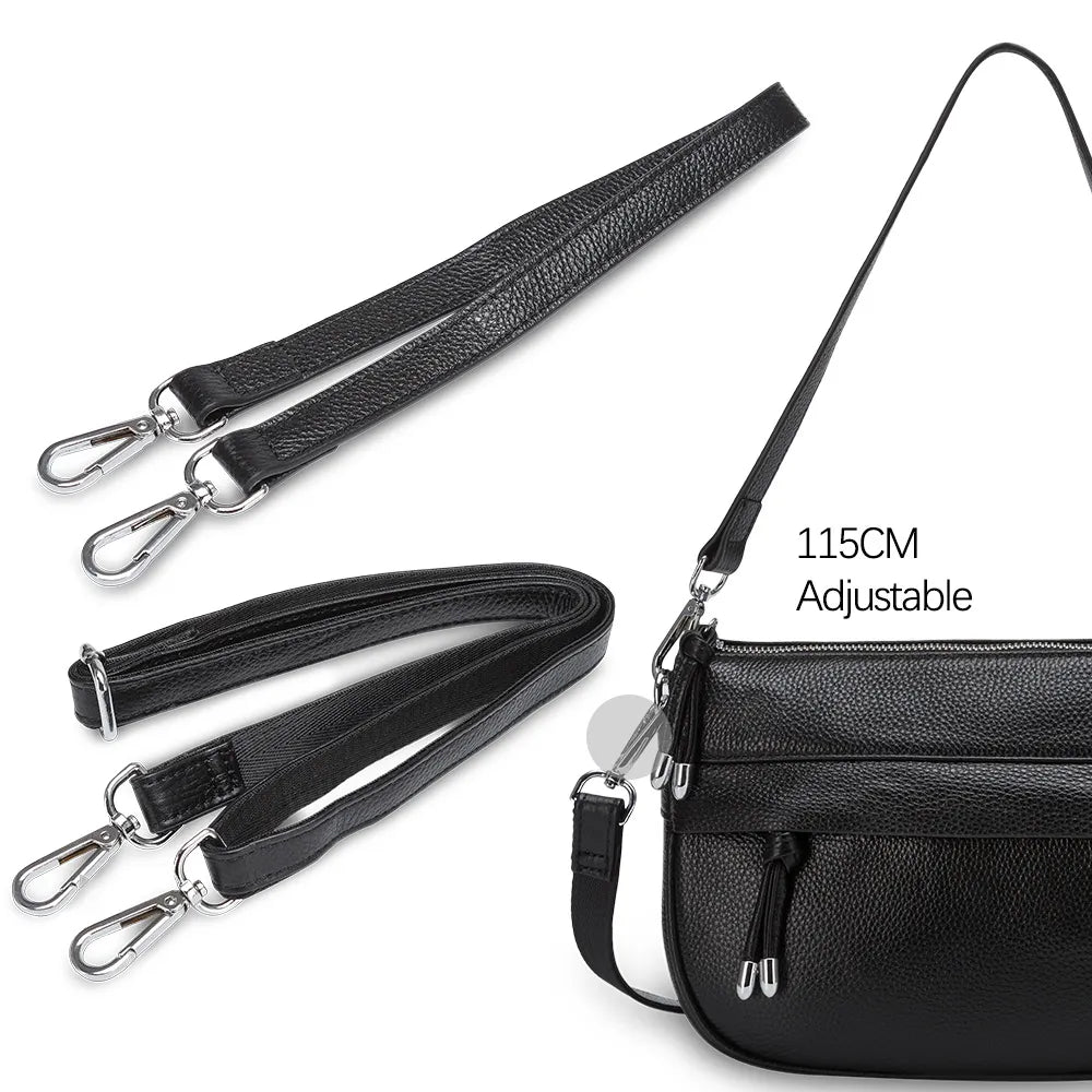 Zency Fashion Semi Circle Soft Genuine Leather Women's Tote Bag
