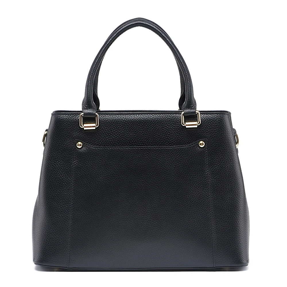 Zency Genuine Leather Shoulder Bag For Women Simple Classic Ladies Handbag