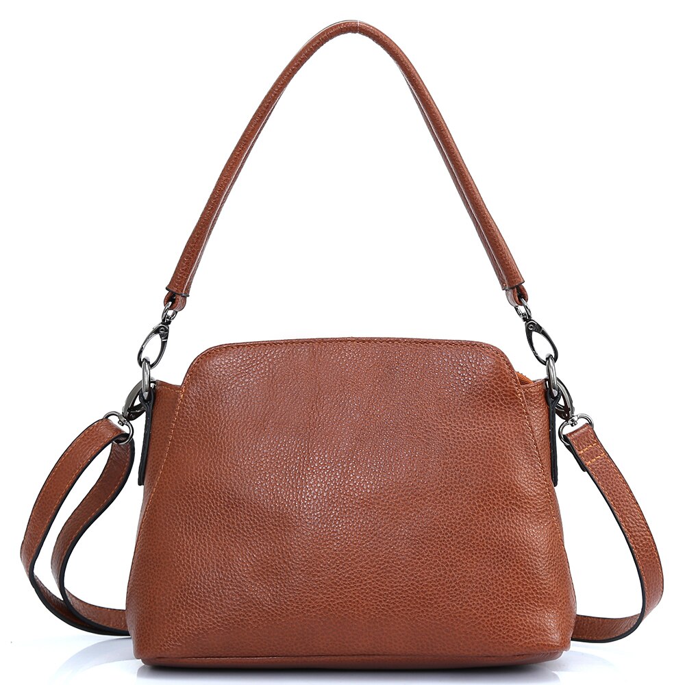 Zency Genuine Leather Bags For Women Vintage Simple Small Handbag Casual High Quality Female Shoulder Crossbody Tote Bag Winter