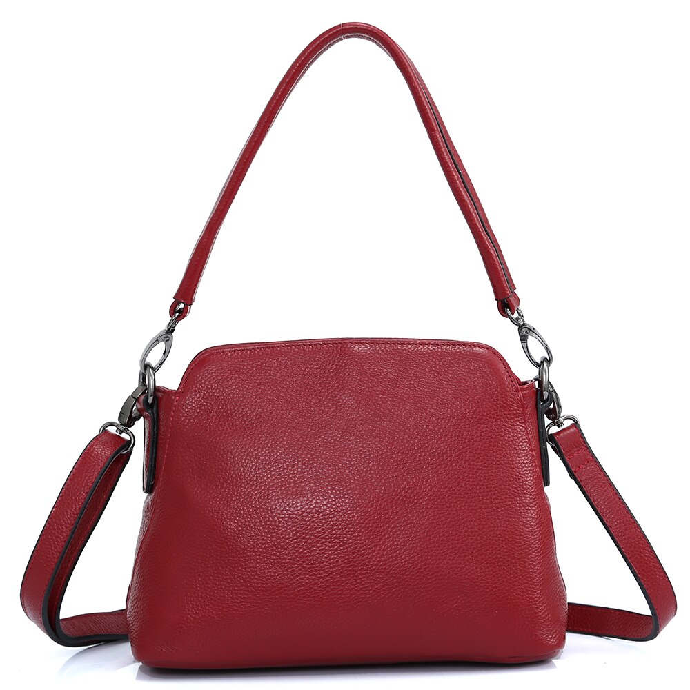 Zency Genuine Leather Bags For Women Vintage Simple Small Handbag Casual High Quality Female Shoulder Crossbody Tote Bag Winter