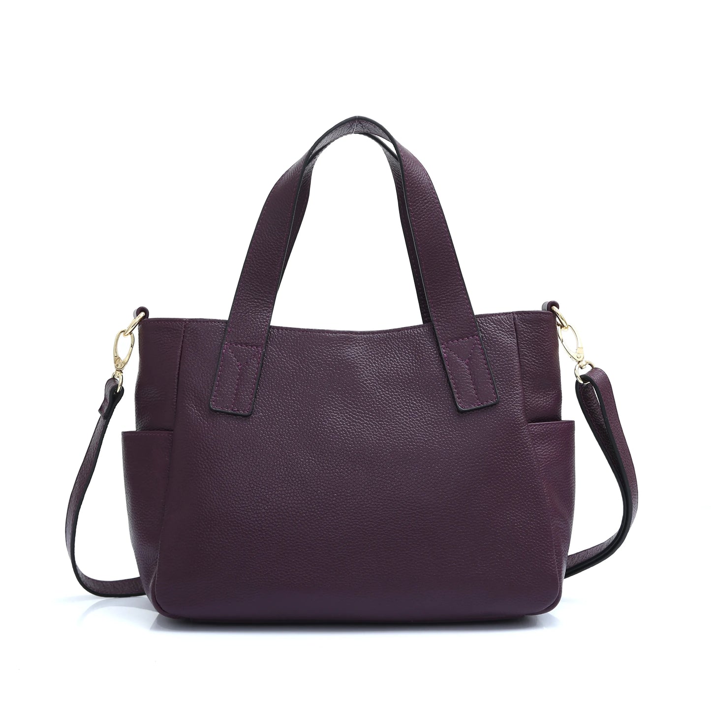 Genuine Leather Tote Handbag For Women Simple Commute Classic Crossbody