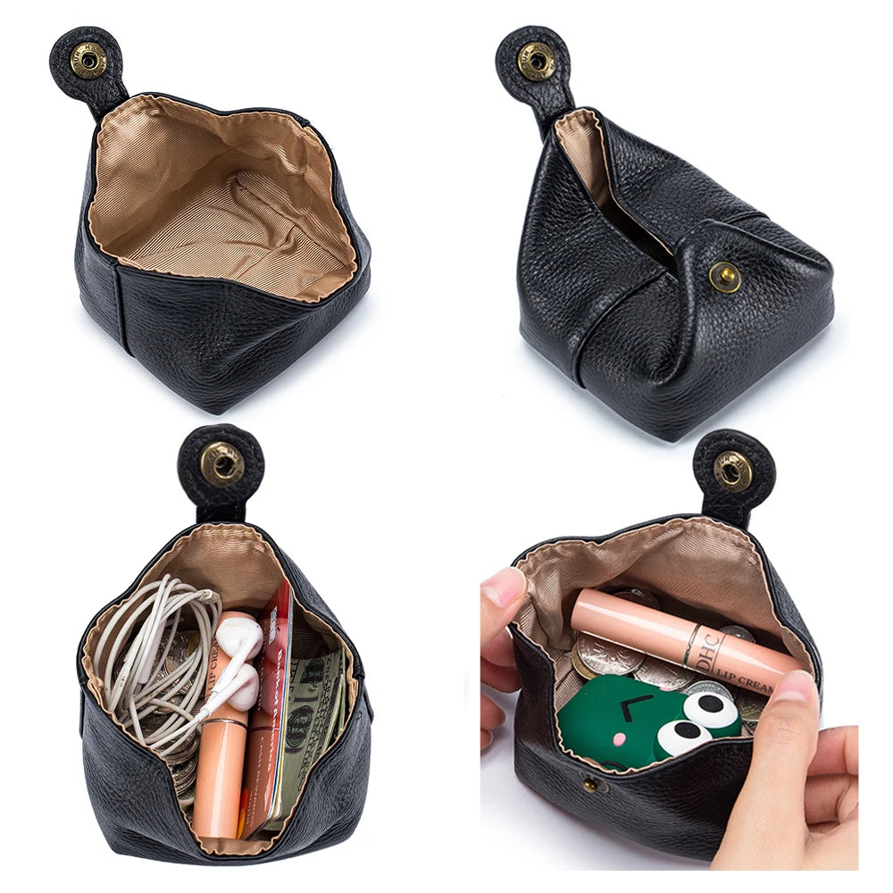Zency Genuine Leather Wallet Case Women Coin Purse Mini Bag