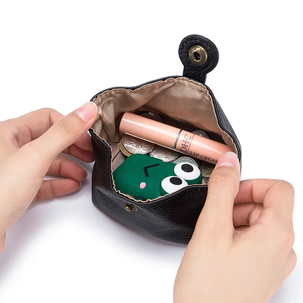 Zency Genuine Leather Wallet Case Women Coin Purse Mini Bag