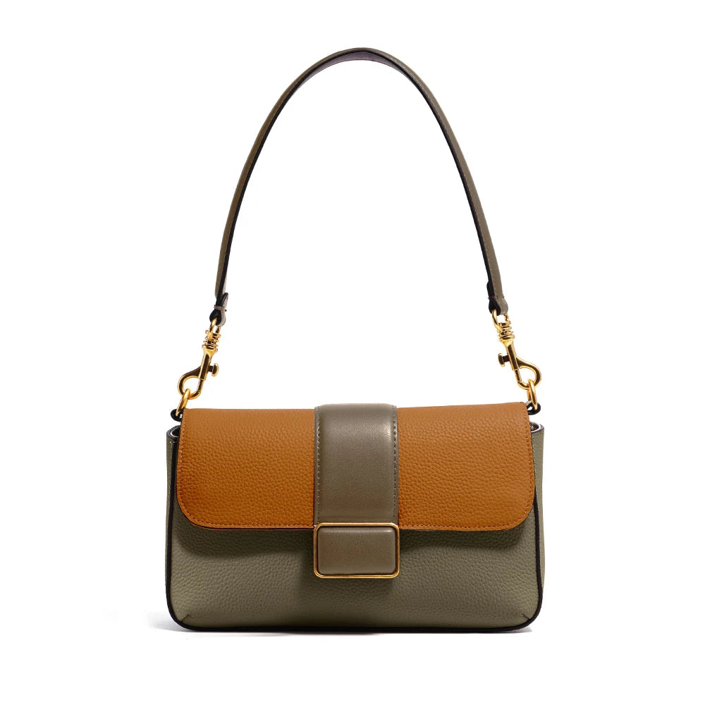 Zency Luxury Designer Cowhide Leather Women Shoulder Bag