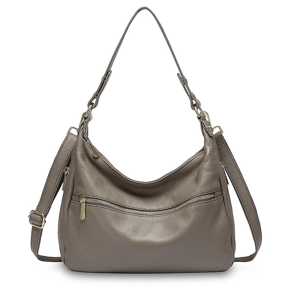Zency Luxury Women Shoulder Bag 100% Genuine Leather Tote Messenger Bag
