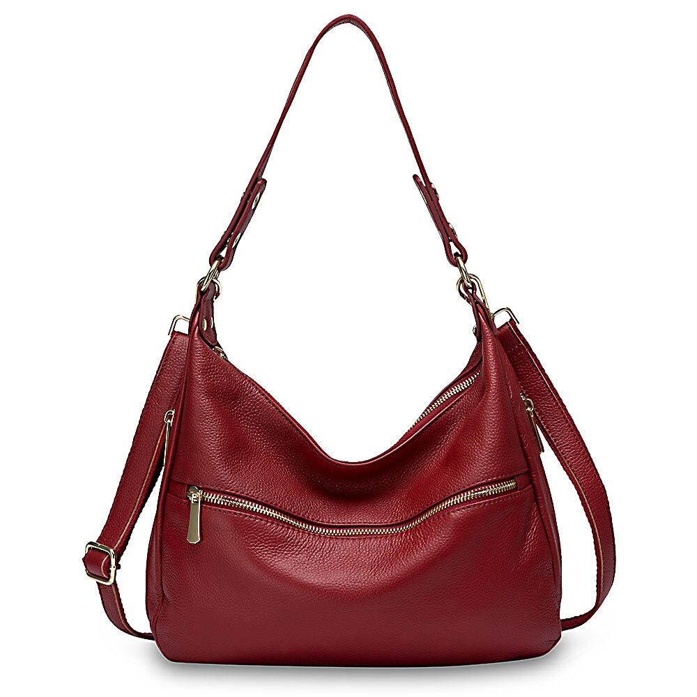 Zency Luxury Women Shoulder Bag 100% Genuine Leather Tote Messenger Bag