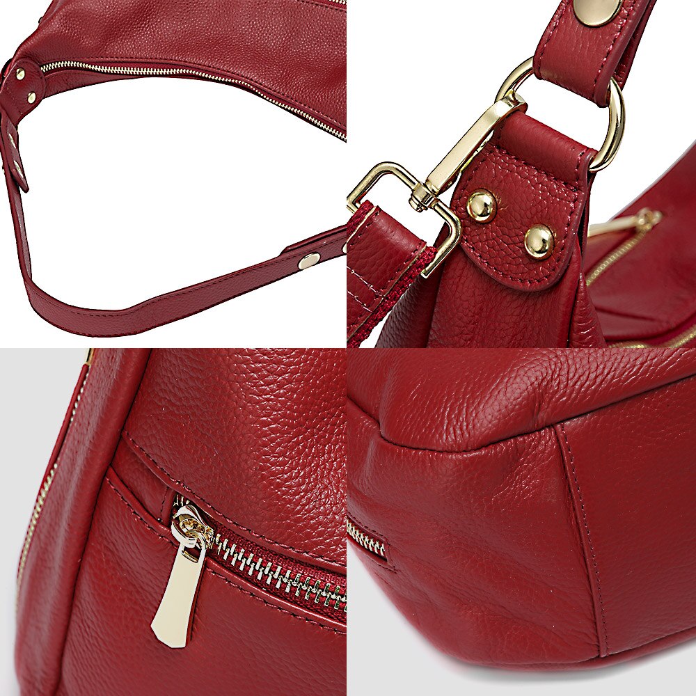 Zency Luxury Women Shoulder Bag 100% Genuine Leather Tote Messenger Bag