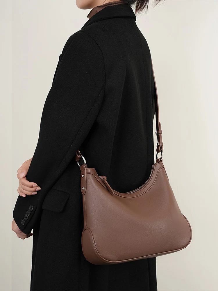 Zency New Half-moon For Women Underarm Hobo Bag