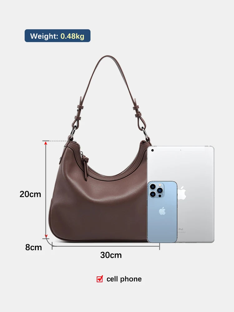 Zency New Half-moon For Women Underarm Hobo Bag