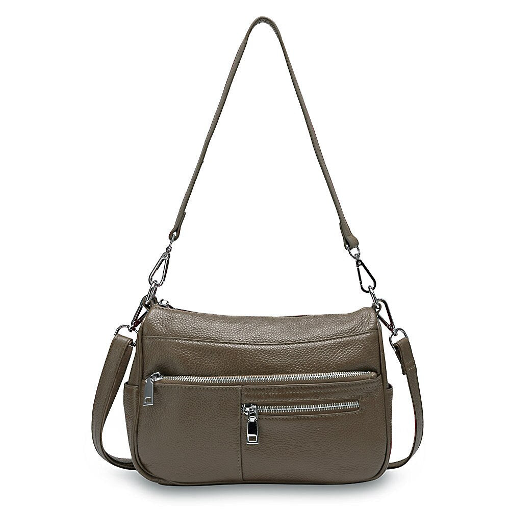 Zency Noble Women Shoulder Bag 100% Genuine Leather Fashion Crossbody Purse Handbag