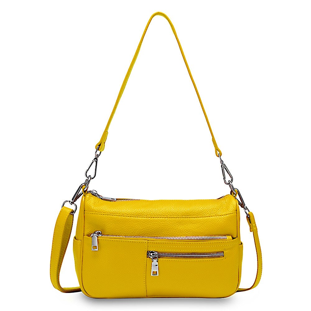 Zency Noble Women Shoulder Bag 100% Genuine Leather Fashion Crossbody Purse Handbag