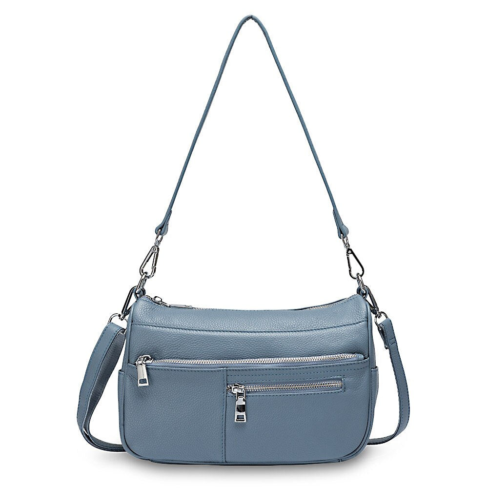 Zency Noble Women Shoulder Bag 100% Genuine Leather Fashion Crossbody Purse Handbag