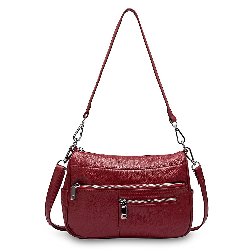Zency Noble Women Shoulder Bag 100% Genuine Leather Fashion Crossbody Purse Handbag