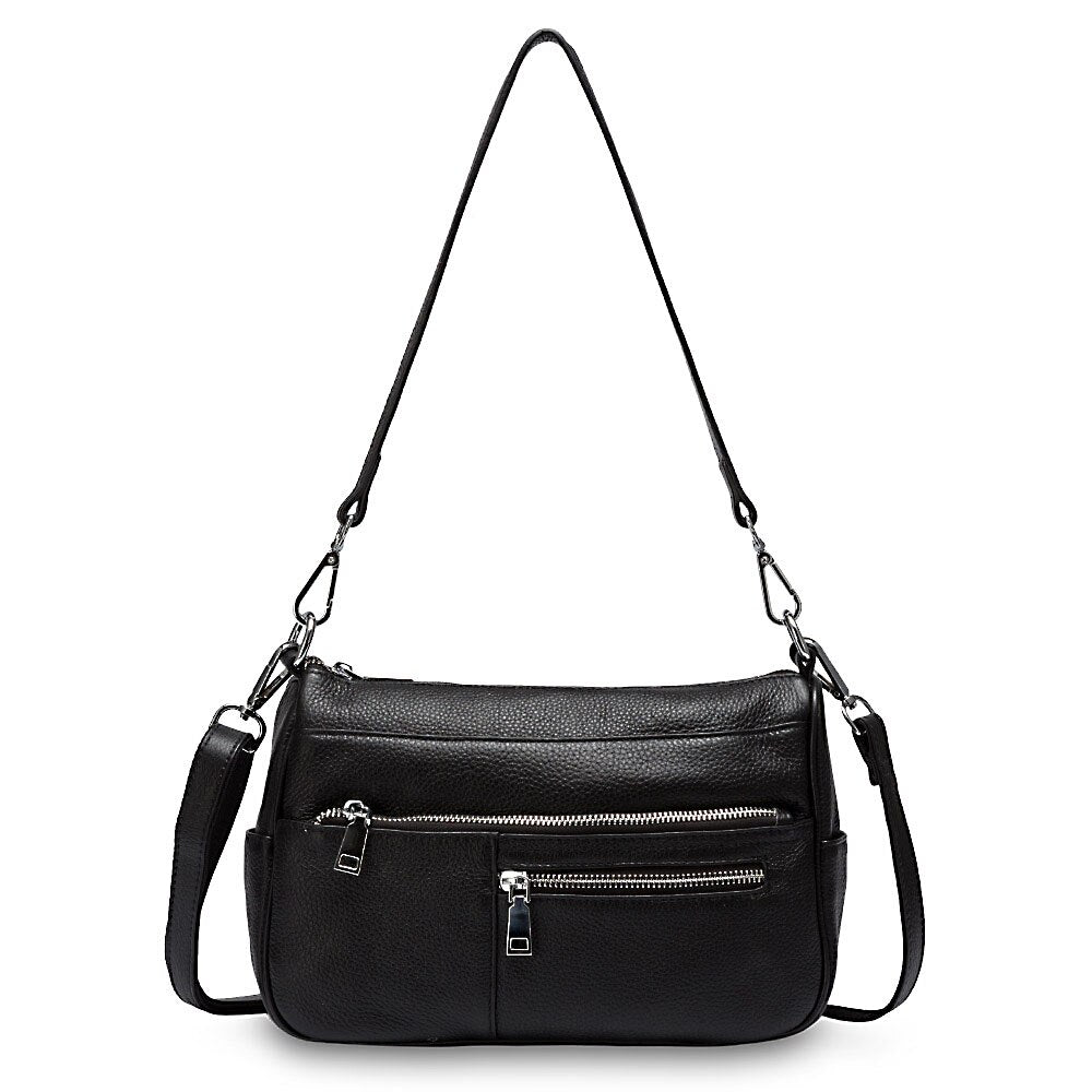 Zency Noble Women Shoulder Bag 100% Genuine Leather Fashion Crossbody Purse Handbag
