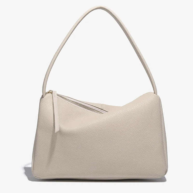 Zency Retro Elegant Genuine Leather Top-handle Bag For Women