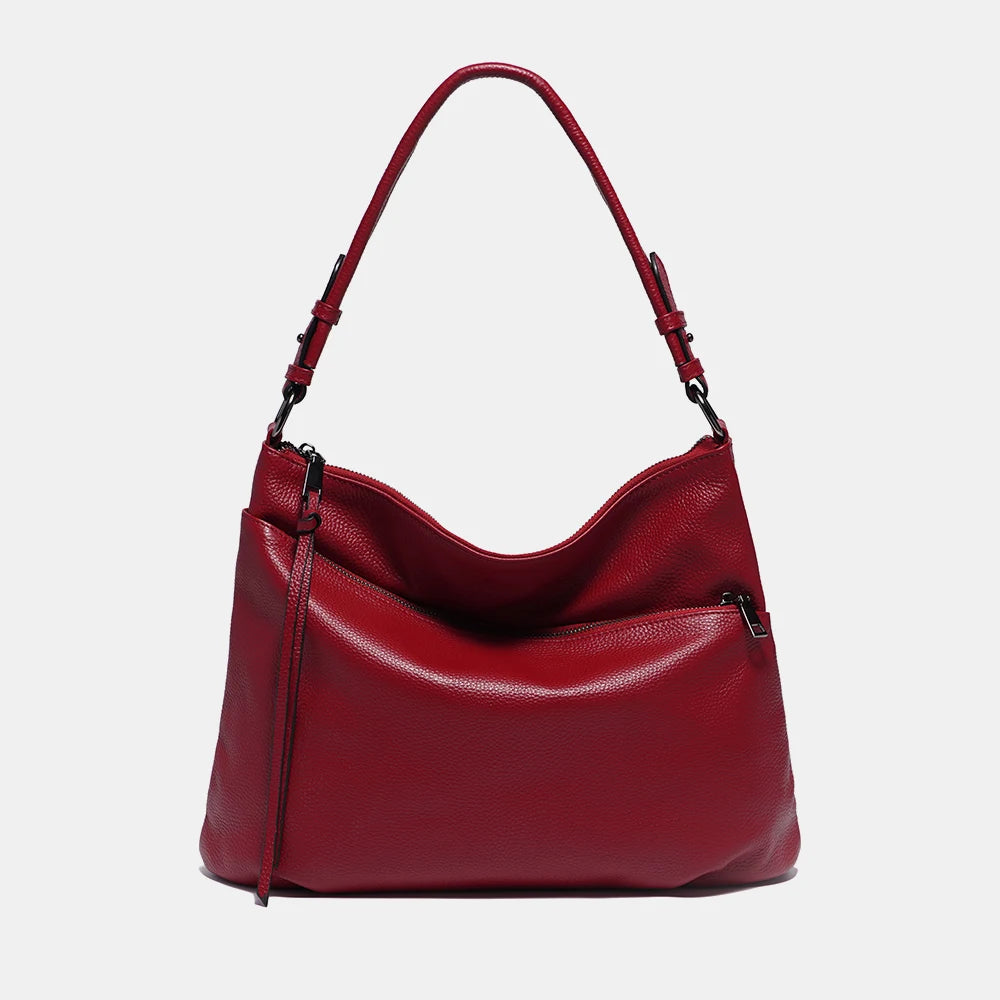 Zency Women Genuine Leather Hobo Bag