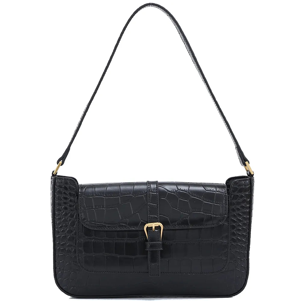 Zency Soft Genuine Leather Designer Handbag Fashion Girls Underarm Bag Gift For Lovers