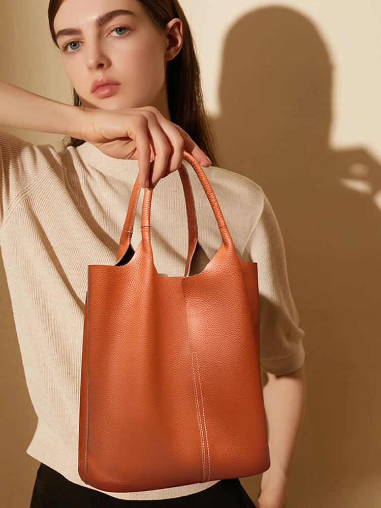 Zency Soft Genuine Leather Women's Tote Bag Handbag