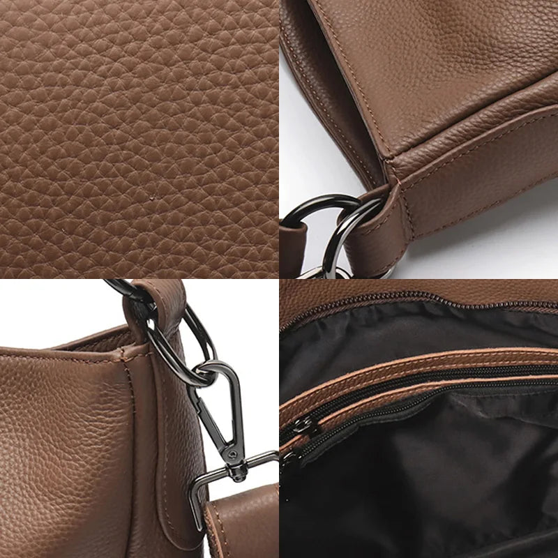 Zency Simple Design Handbag Large Capacity Anti-theft Women's Hobos Shoulder Bag