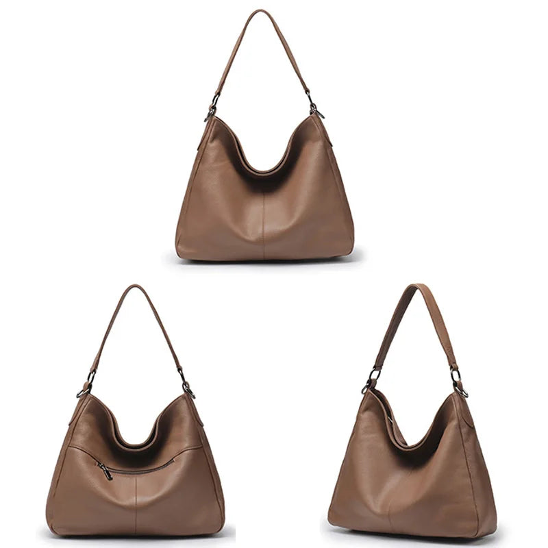Zency Simple Design Handbag Large Capacity Anti-theft Women's Hobos Shoulder Bag
