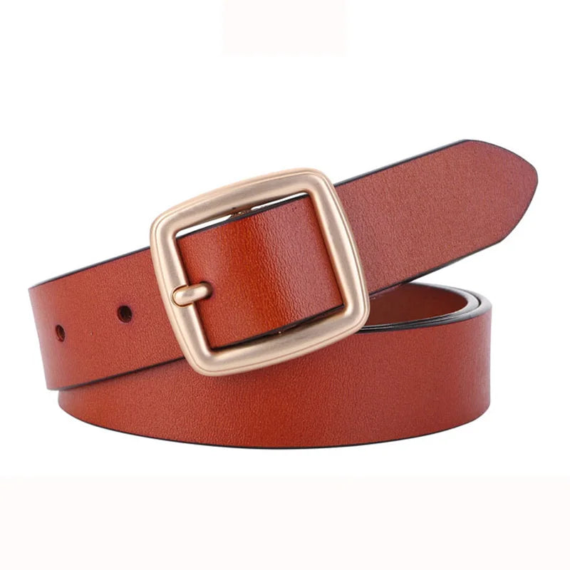 Zency High Quality Fashion Pin Buckle Waist Belt For Jeans Black White Brown