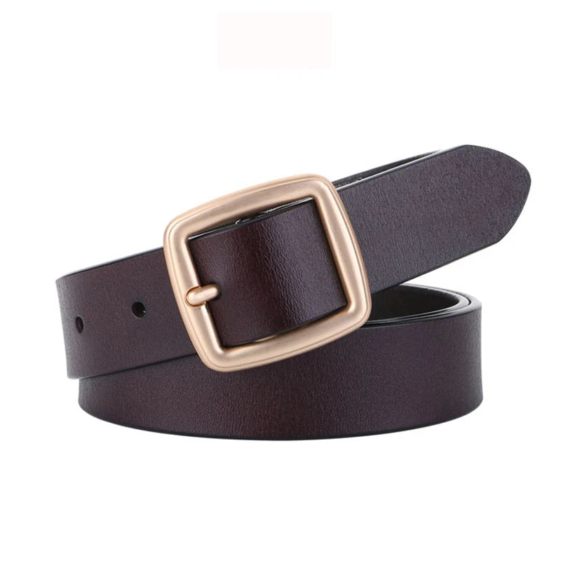 Zency High Quality Fashion Pin Buckle Waist Belt For Jeans Black White Brown