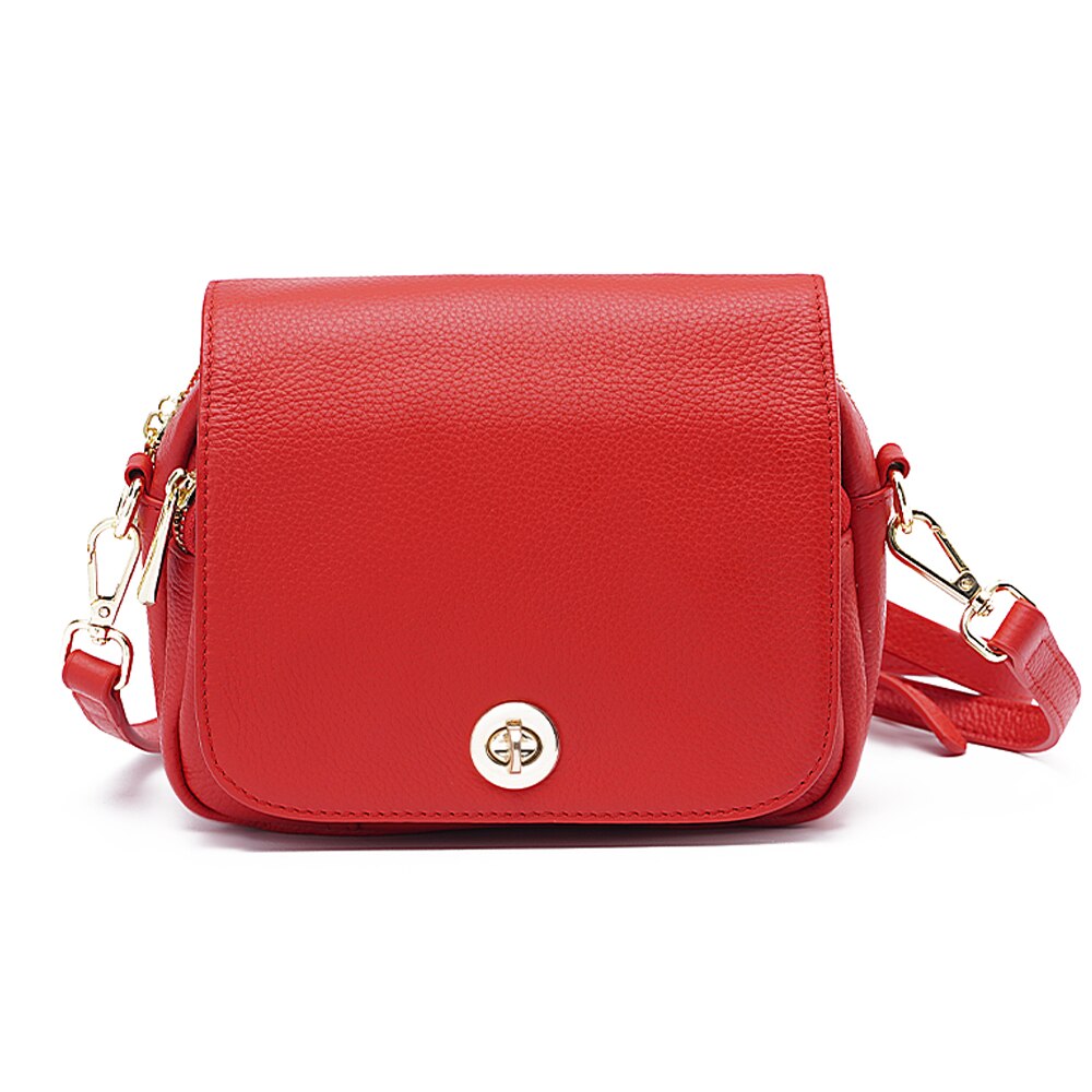 Zency Women Soft Leather Elegant Small Handbags Roomy Crossbody Bag With High Quality Vintage Hardware For Girls Leisure Purses