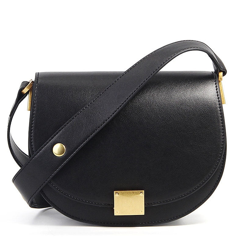 Zency Soft Cowhide Leather Retro Women Crossbody Bag High Quality Elegant Lady Shoulder Messenger Bags