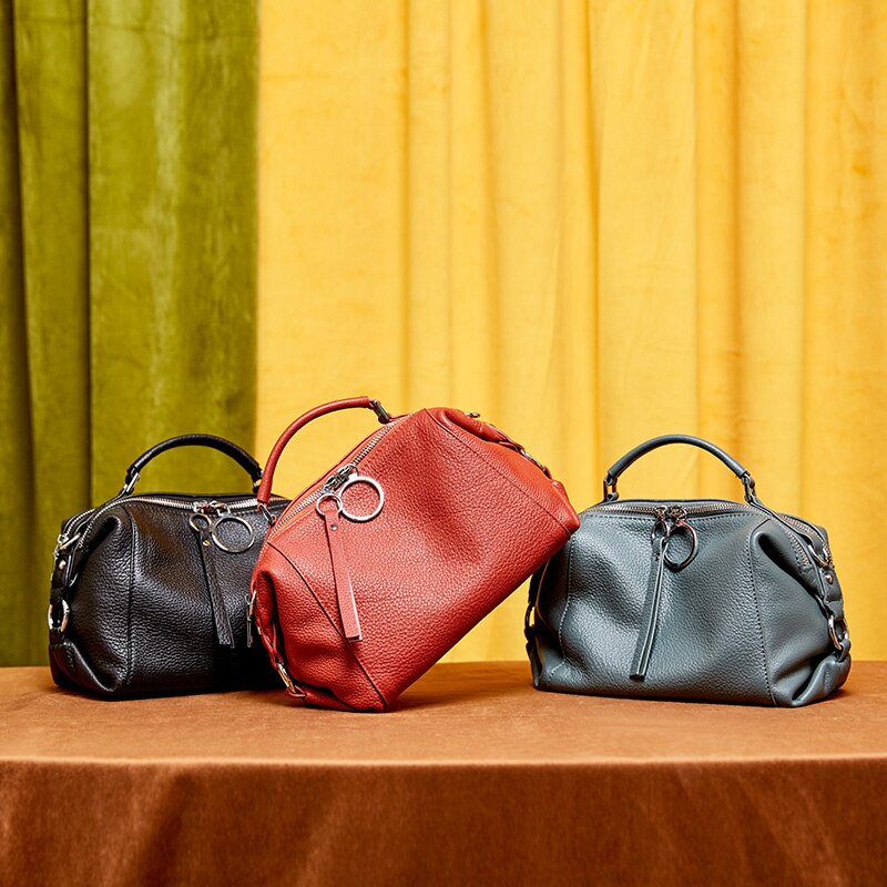 Zency 100% Soft Genuine Leather Handbag Cross-body Bag