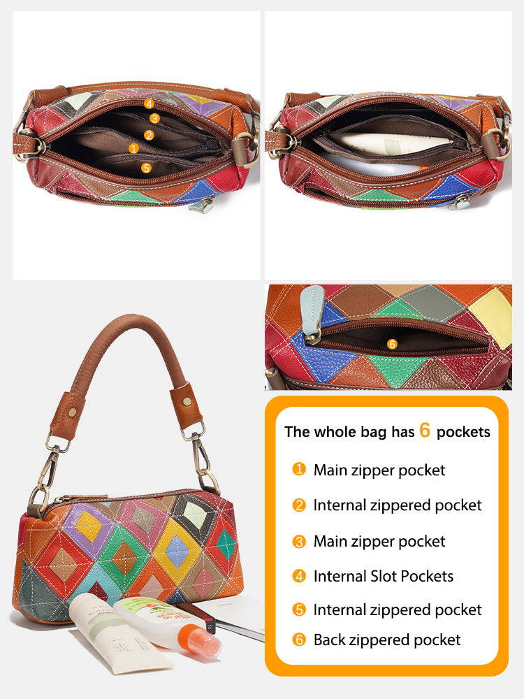 Zency Multi-Color Shoulder Bag For Women Crossbody Satchels Handbag