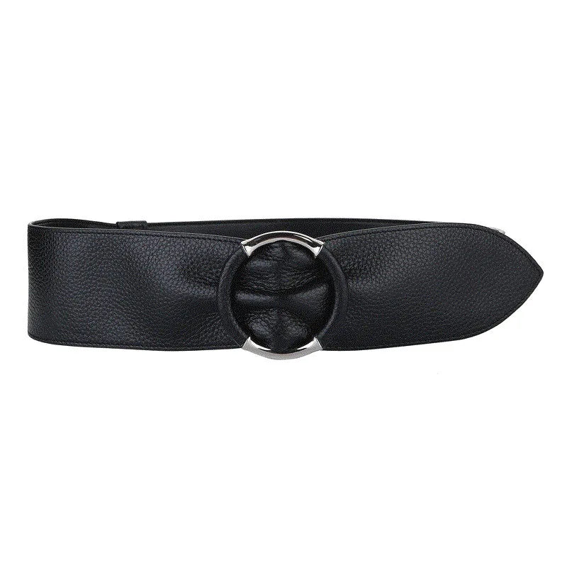 Fashion Genuine Leather Waist Seal Ladies Top Layer Cowhide Belt Versatile