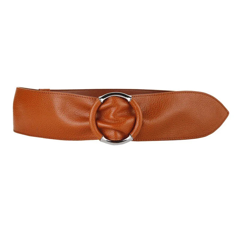 Fashion Genuine Leather Waist Seal Ladies Top Layer Cowhide Belt Versatile
