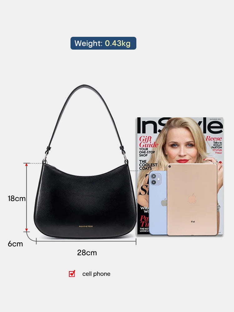 Women's Elegant French Style Red Shoulder Underarm Bag New Fashion Handbag