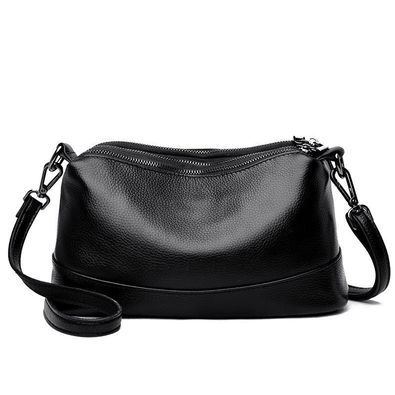Zency Genuine Leather Women's Bag - Minimalist Large Capacity Shoulder Crossbody Bag - Top Grain Cowhide Leather Bag