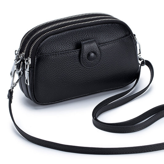 Zency Genuine Leather Fashion Mom Bag Crossbody Phone Bag Women's Shoulder Bag Large Capacity
