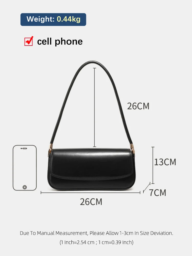 Zency French Style Burgundy Bag Underarm Bag Premium Leather Ladies Shoulder Bride's Bag