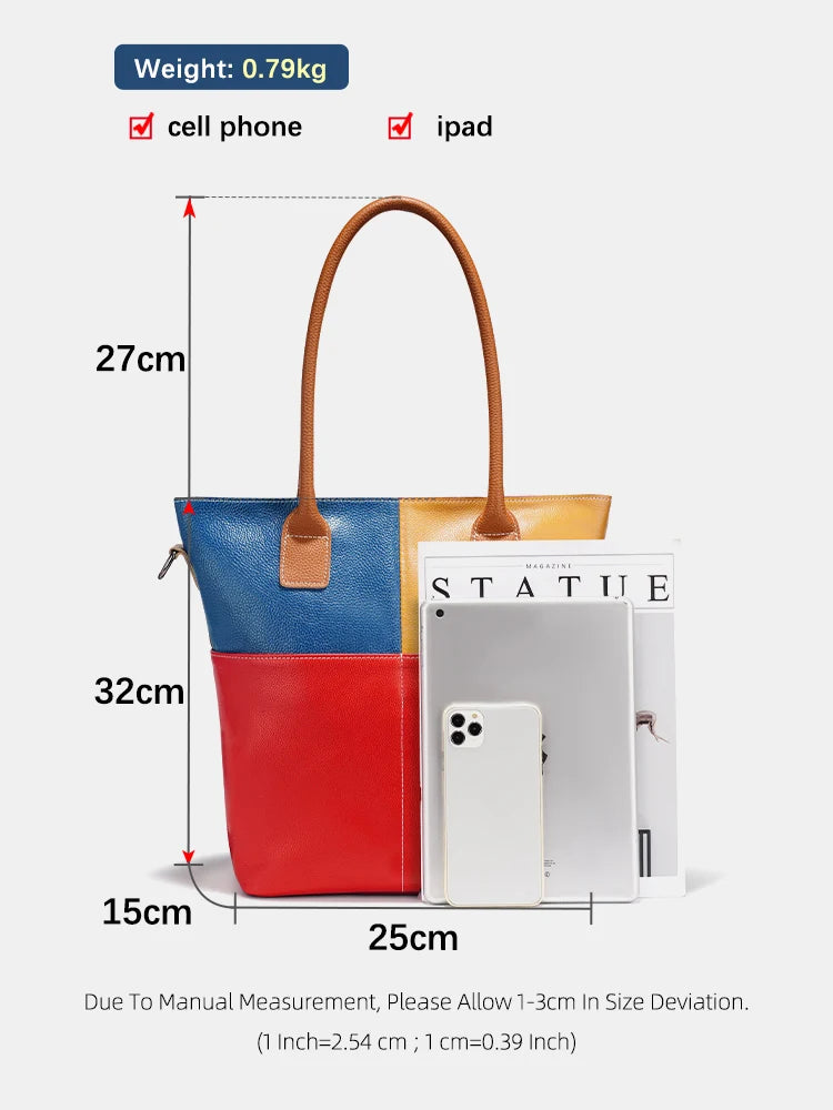 Zency Fashion Colorful Handbag for Women Work Shopping Dating Wife's Gift Choice